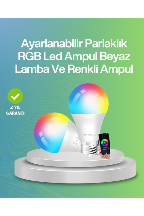9 Watt Beyaz Işık ve Renk Ayarlı Akıllı LED Ampul