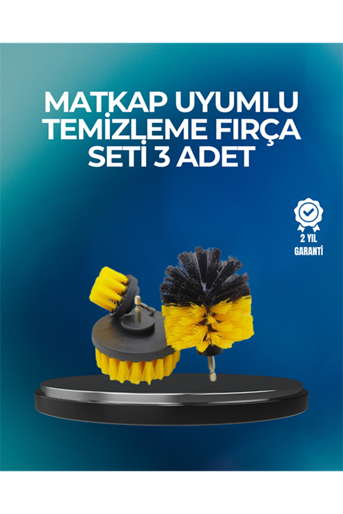 Derinlemesine Temizlik İçin Dayanıklı Kıllı Matkap Fırçası Başlığı