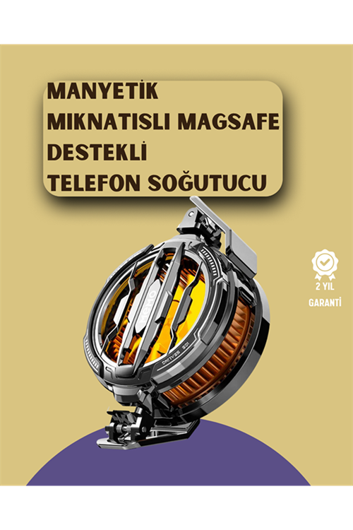 Mobil Oyunlar İçin Serinletici Telefon Fanı | Sessiz Çalışma | Geniş Kıskaçlı Tasarım