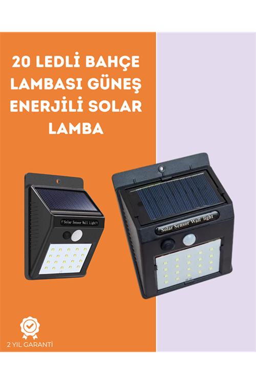 Kablosuz Solar LED Lamba | Bahçe, Veranda, Merdiven Işığı, Otomatik Aç-Kapa Sensörlü