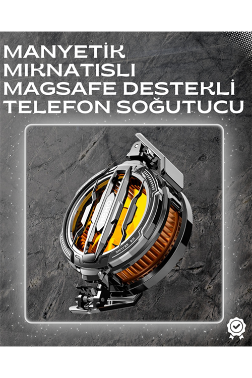 LED Işıklı Telefon Soğutucu | Ultra Sessiz Fan | Mıknatıslı ve Aparatlı Bağlantı