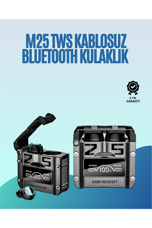 Powerbank Özellikli Kablosuz Kulaklık | Otomatik Bağlantı | Şarj Kutusu Dahil