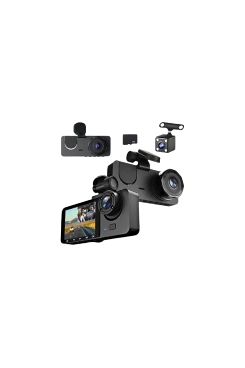 Gelişmiş G-Sensörlü Üçlü Araç Kamerası – 5” LCD Ekran ve Hareket Algılama