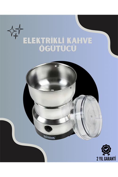 Paslanmaz Çelik Kahve Değirmeni | Düşük Gürültü, Yüksek Devir, Fındık ve Tahıl İçin Uygun