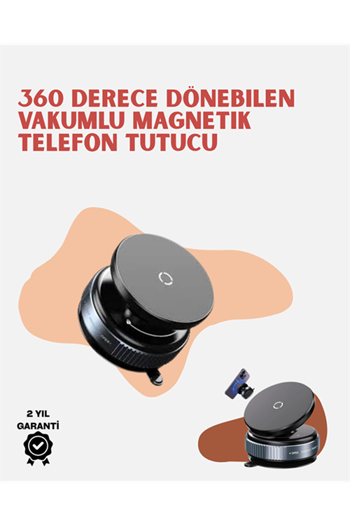 Evrensel Uyumlu Manyetik Araç Telefon Standı – Dayanıklı Alüminyum Gövde