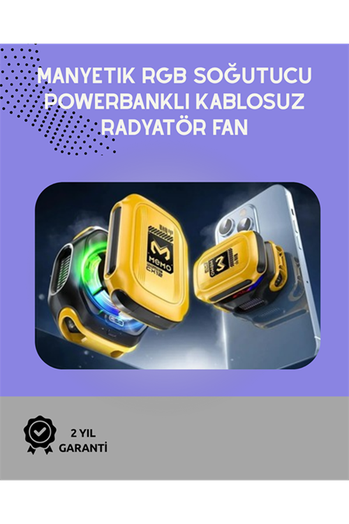 Sessiz Çalışan Yarı İletken Telefon Soğutucu | iOS ve Android Uyumlu | 10W Güç