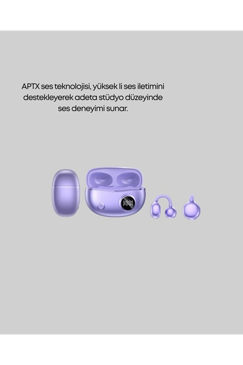 YXG10 Klipsli Açık Kulaklık – Spor İçin Uygun, APTX Ses, Ergonomik Yapı