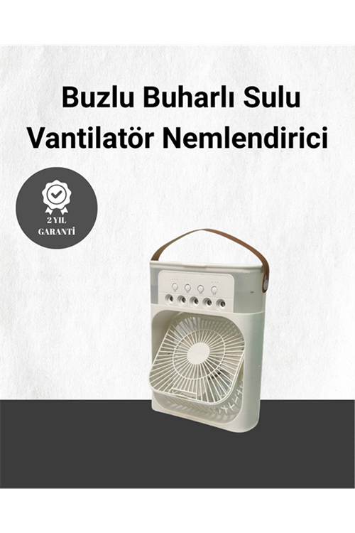 Spreyli Mini Masaüstü Fan | 500ML Su Hazneli, 3 Kademeli Soğutucu