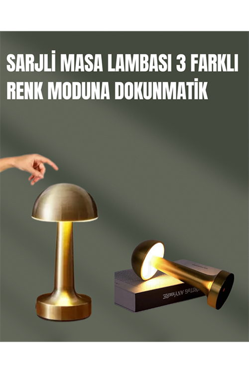 %100 Kademeli Ayarlanabilir Işık – USB Şarjlı Masa Lambası