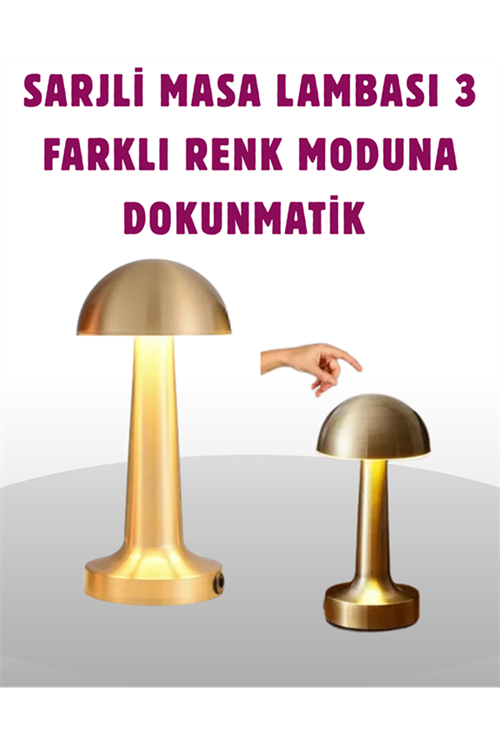 Taşınabilir Dokunmatik LED Lamba – Sıcak & Soğuk Işık Ayarı