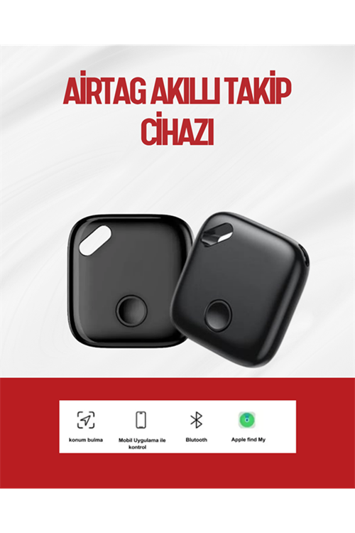 iOS Uyumlu Smart Tag | Uzun Pil Ömrü | Bul Uygulaması ile Entegre Akıllı Takip Cihazı