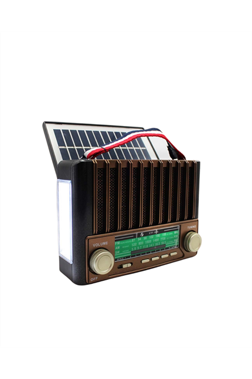 KTF-1428 Taşınabilir Güneş Enerjili Bluetooth Radyo Hoparlör – Şarjlı, Radyo, MP3, AUX Girişli