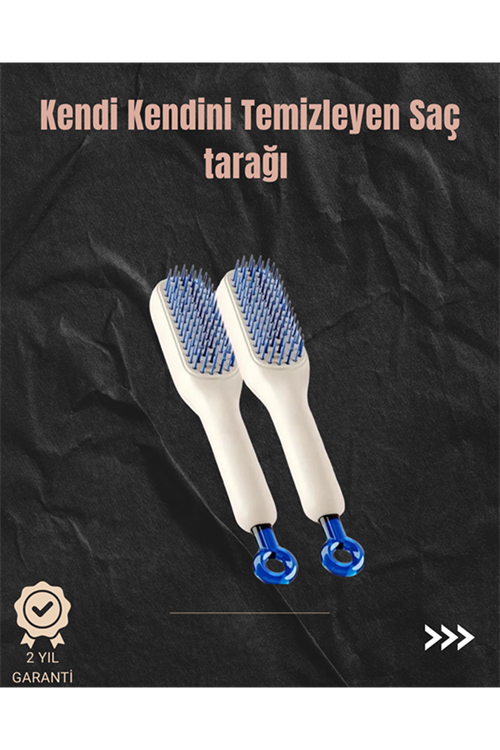 Kendini Temizleyen Hava Yastıklı Saç Tarağı – Düğümsüz Tarama