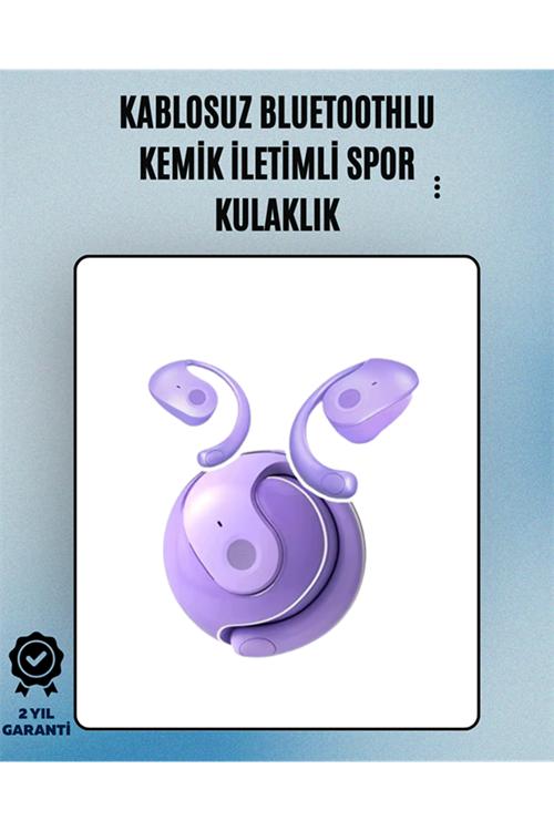 S05 Kablosuz Bluetooth 5.3 Kemik İletimli Spor Kulaklık – IPX4 Suya Dayanıklı, 6 Saat Pil Ömrü