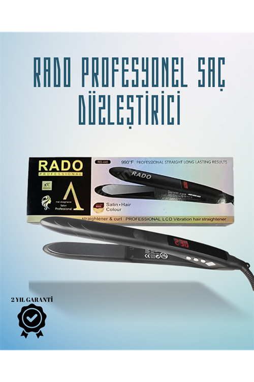 Rado RD-446 Seyahat Dostu Saç Düzleştirici – Güvenlik Kilidi ve Taşınabilir Tasarım