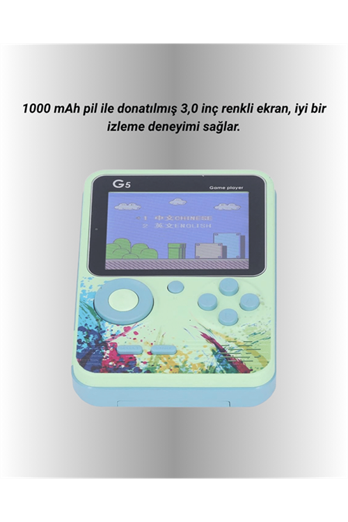G5 Game Box Retro Mini Oyun Konsolu – 500 Dahili Oyun