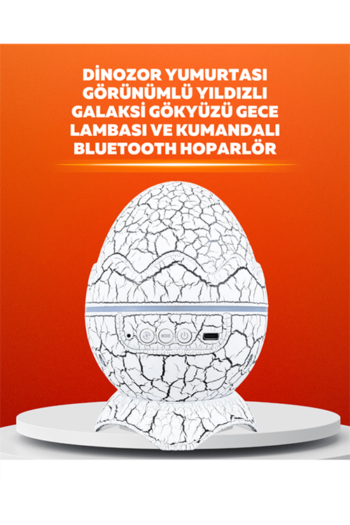 Dinozor Yumurtası Tasarımlı Projektörlü Gece Lambası