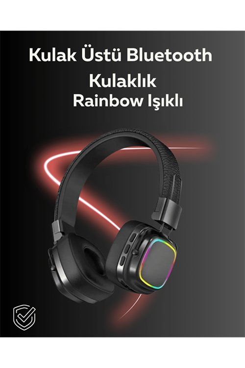 RGB Işıklı Katlanabilir Bluetooth 5.3 Kulak Üstü Kulaklık