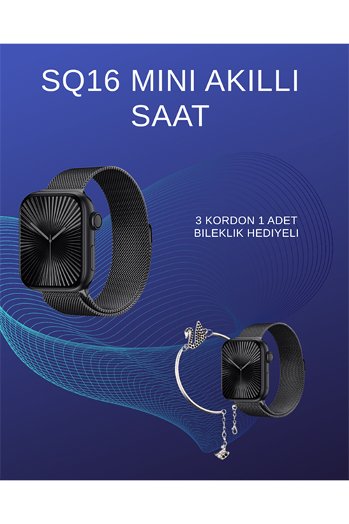 SQ-16 Mini Series 10 Akıllı Saat | Spor Modları, Bildirim ve Müzik Kontrolü