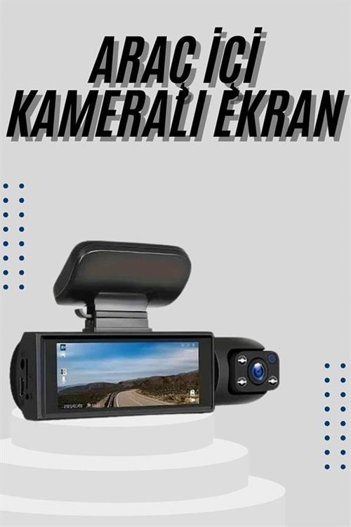 Çift Kameralı Araç Kamerası Ön ve Arka Kameralı
