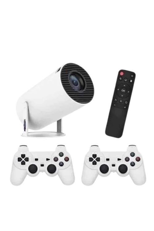 4K Wireless Çift Kollu Kumandalı Oyun Projeksiyonu Retro Video Oyunu