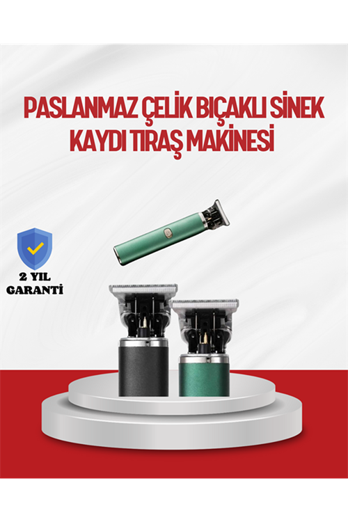 Saç Sakal Ense Paslanmaz Çelik T-Bıçak Vücut Tıraş Makinesi
