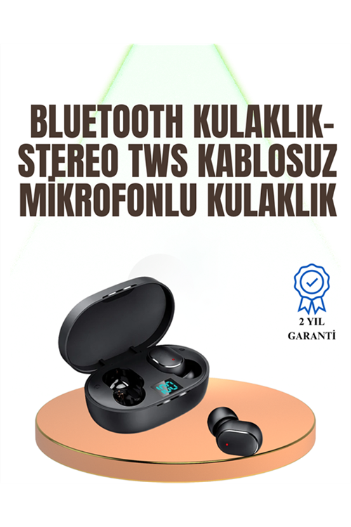 Kablosuz Kulak İçi Bluetooth Kulaklık Stereo Dokunmatik Kontrollü Kulaklık