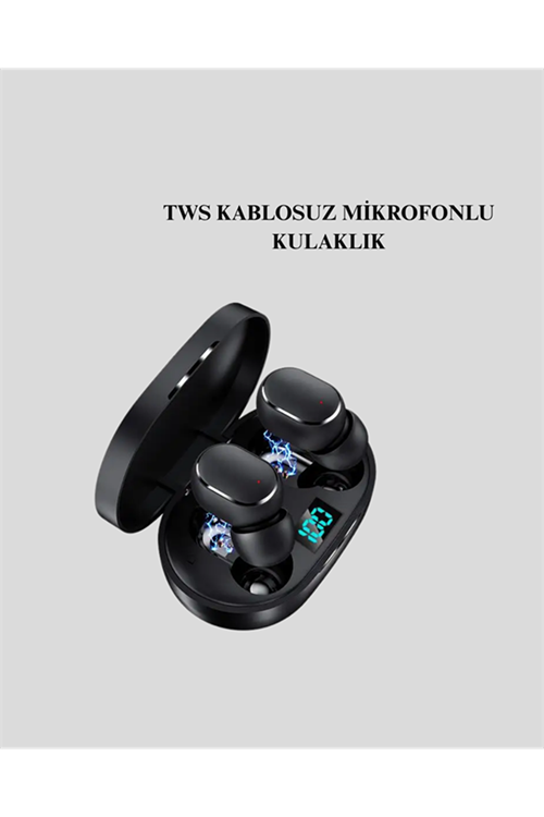 TWS Bluetooth Kulaklık Kulak İçi Kablosuz Dijital Göstergeli Çağrı Cevaplayabilen