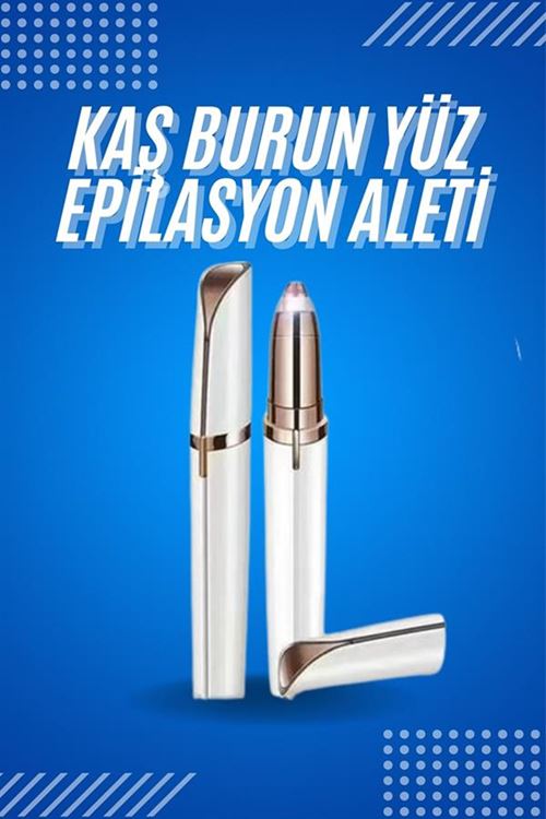Tüy Kıl Alma Kaş Bıyık Unisex Yüz Bakım Epilasyon Aleti Pilli