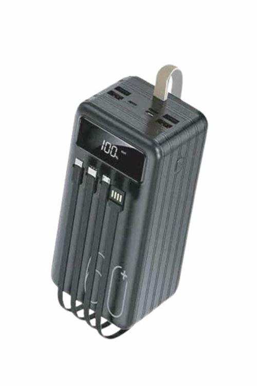 Powerbank 60.000 Mah Taşınabilir Şarj Hızlı El Fenerli Dijital Göstergeli