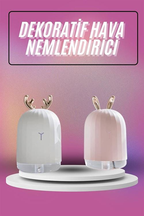 Hava Nemlendirici Ultrasonik Aromaterapi Difüzör Tavşan Nemlendirici