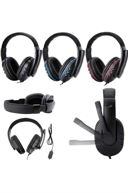 Mikrofonlu Gamer Kulaklık Oyuncu Kulaklığı Yüksek Ses Kaliteli Stereo Yumuşak Yastıklar
