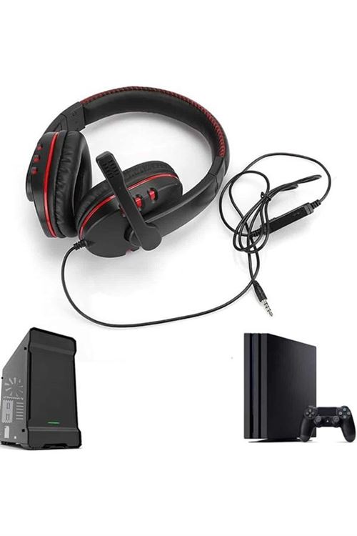 Mikrofonlu Gamer Kulaklık Oyuncu Kulaklığı Yüksek Ses Kaliteli Stereo Yumuşak Yastıklar