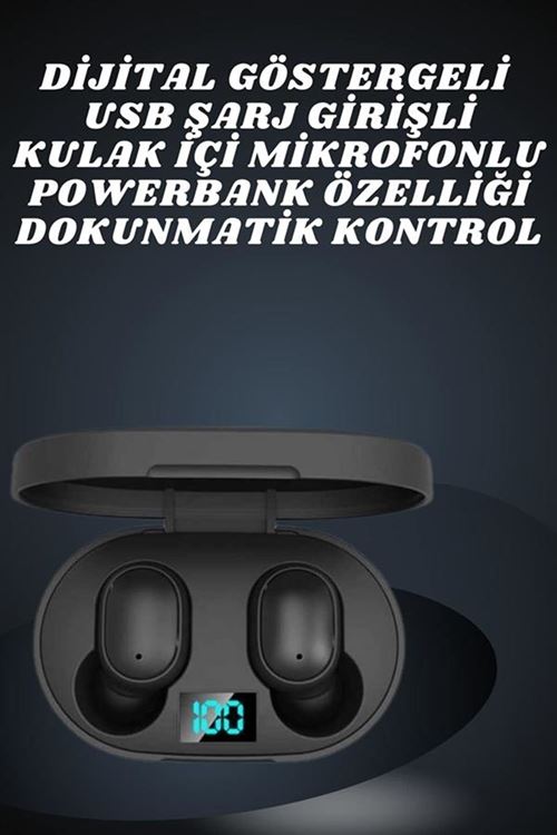 Çift Kulaklık Kampanyası Dokunmatik Kontrol Kulak İçi Yüksek Ses Kaliteli Mikrofonlu