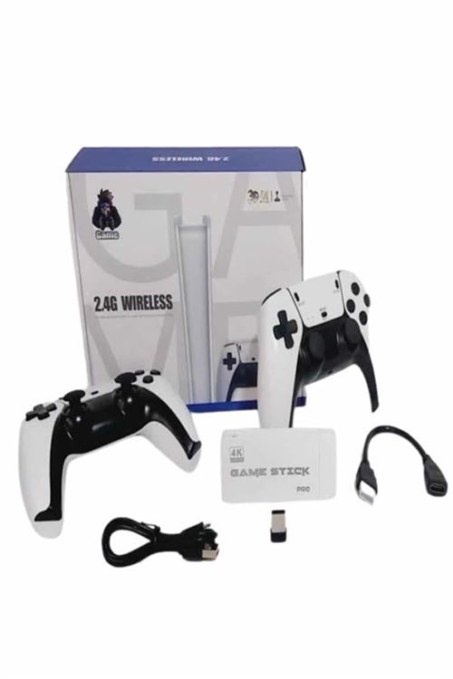 Game Stick 4K Retro Çift Kollu Atari Oyunlari +20000 Oyunlu Konsol Nostalji