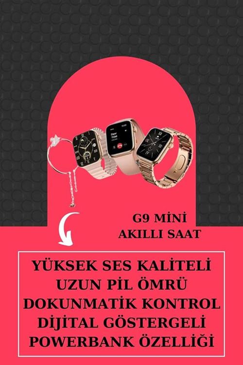 Aksesuar Hediyeli Akıllı Saat ve Dijital Göstergeli Powerbankli Bluetooth Kulaklık