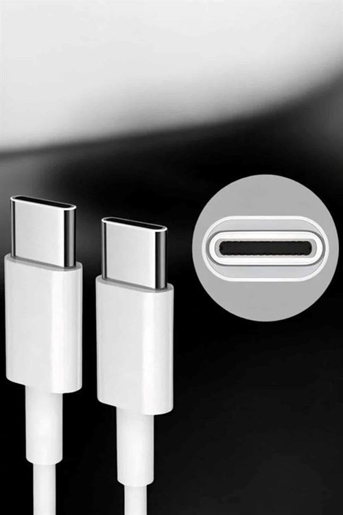 İOS Uyumlu Type-C Girişli Hızlı Şarj 15/15 Pro Max Adaptör ve Kablosu