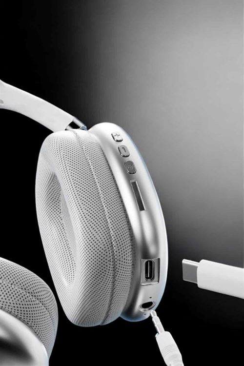 P9 Air Max Kablosuz 5.0 Mikrofonlu Bluetooth Kulaklık Beyaz Yüksek Ses Kaliteli