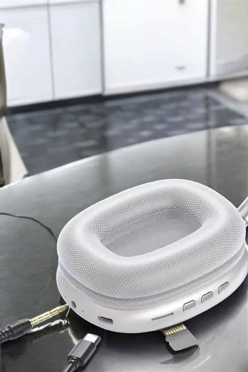 P9 Plus Kablosuz Kulak Üstü Bluetooth Kulaklık Beyaz Yüksek Ses Kaliteli