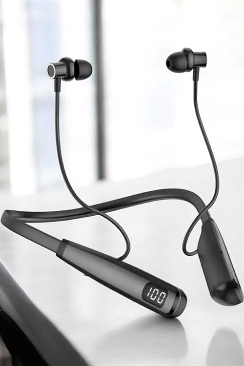 Boyun Bantlı Bluetooth Kulaklık Yüksek Ses Kaliteli 100 Saat Kulaklık