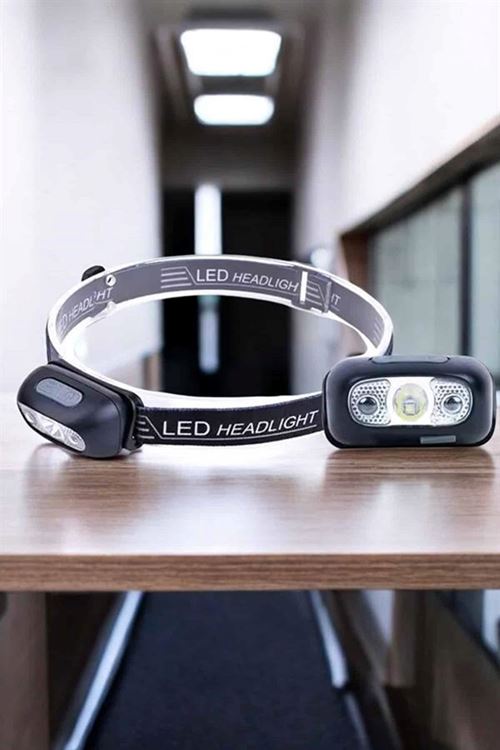 Kafa Lambası Kamp Lambası Led Işık Şarjlı Ayarlanabilir