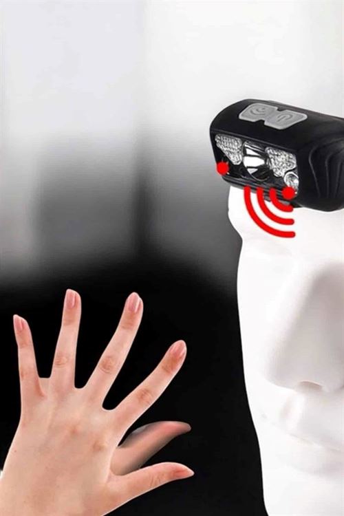 Kafa Lambası Kamp Lambası Sensörlü Şarjlı Ayarlanabilir