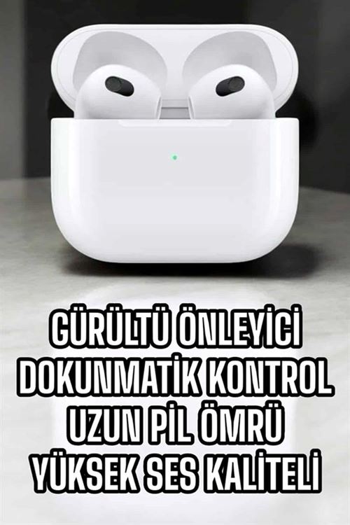 Bluetooth Kulaklık 3.Nesil Kablosuz Uzun Pil Ömrü Dokunmatik Kontrol