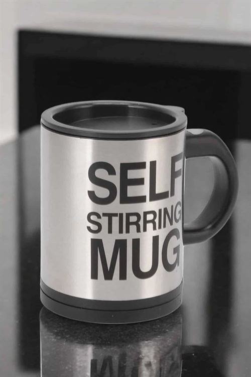 Yazılı Mug Kupa Karıştırıcı Özelliği Ve Paslanmaz Çelik