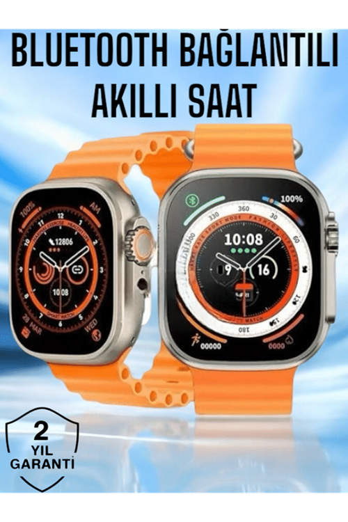 Yeni Nesil Ultra Akıllı Saat Titreşimli, Uyku & Sağlık Takibi, Çift Kordon