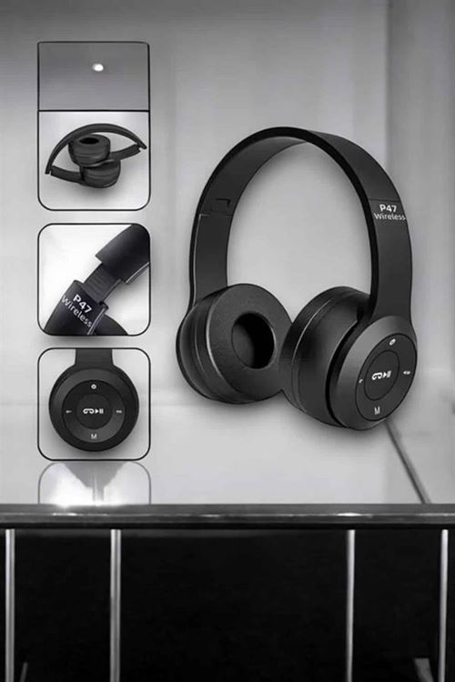 Kulak Üstü TF Kart ve AUX Destekli Ergonomik Bluetooth Kulaklık