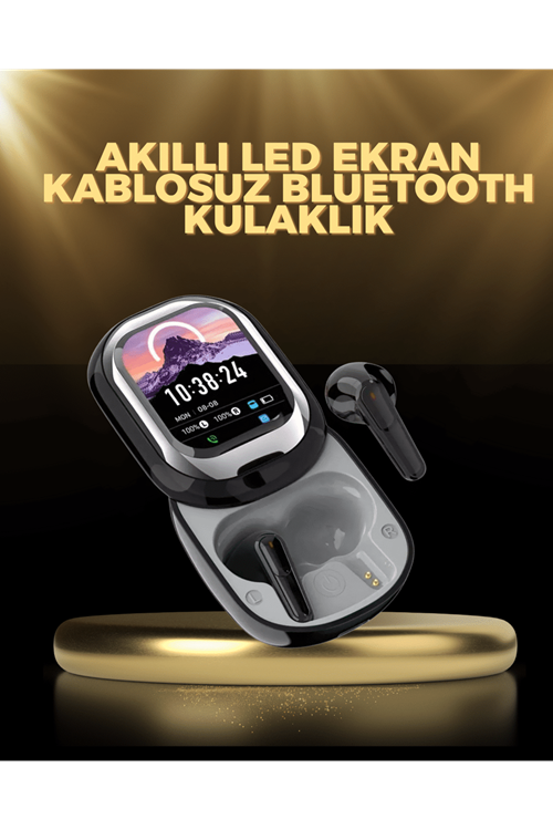 Kişiselleştirilebilir LED Ekranlı Bluetooth Kulaklık – Oyun & Müzik Modlu