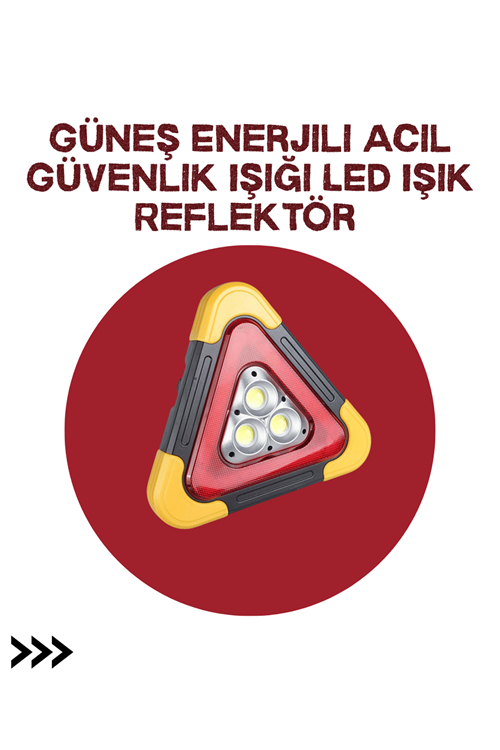 Alüminyum Gövdeli LED Üçgen Reflektörlü Acil Işık