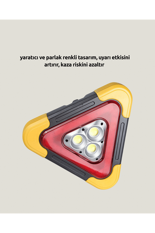 Alüminyum Gövdeli LED Üçgen Reflektörlü Acil Işık