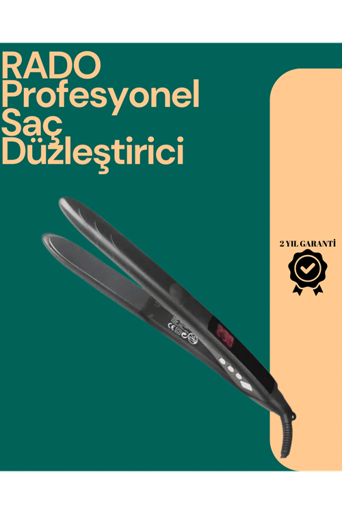 Isı Ayarlı Profesyonel Saç Düzleştirici – Titanyum Seramik Plaka